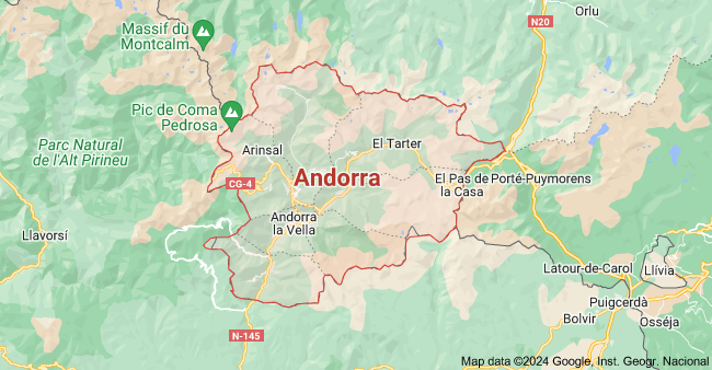 Facts about Andorra Map